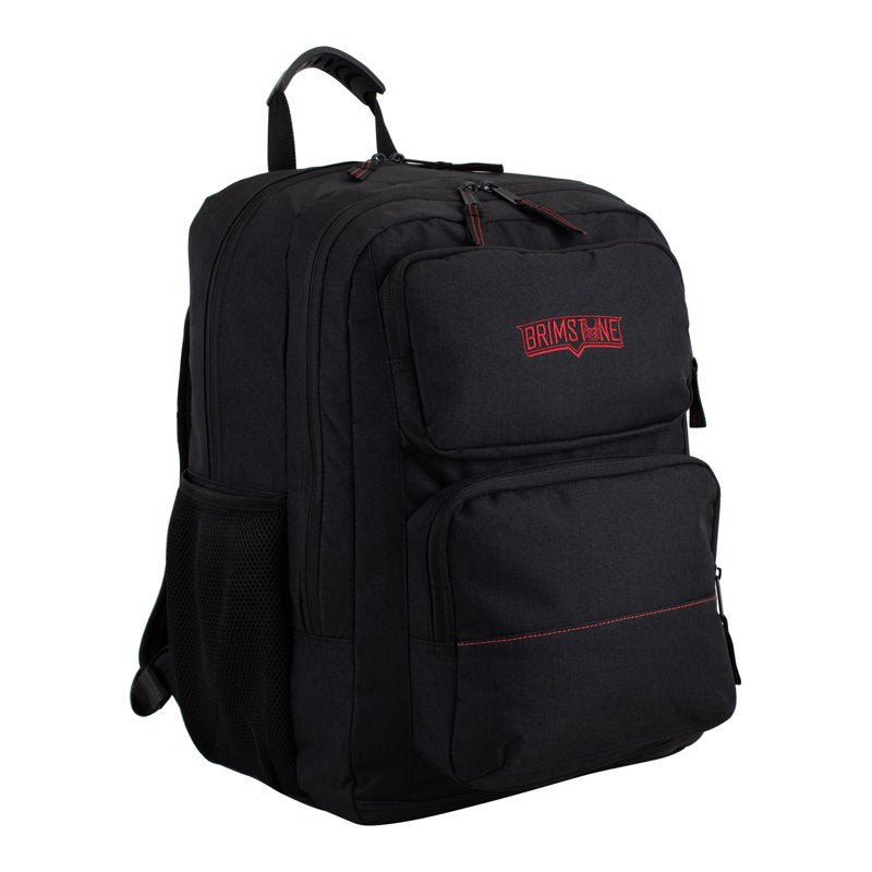 Durable Red & Black Laptop Backpack with Multiple Compartments