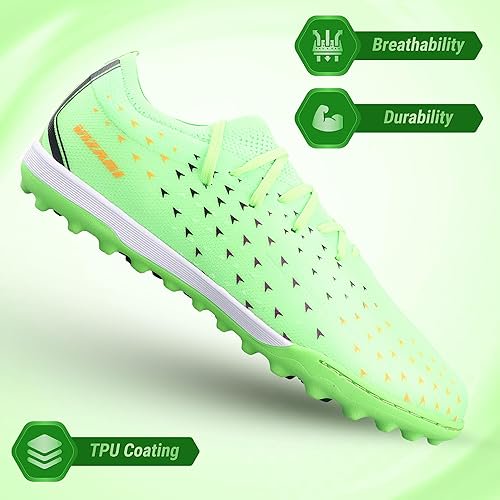 Vizari Tioga Turf Soccer Shoes for Men and Women - Lime Variation 7