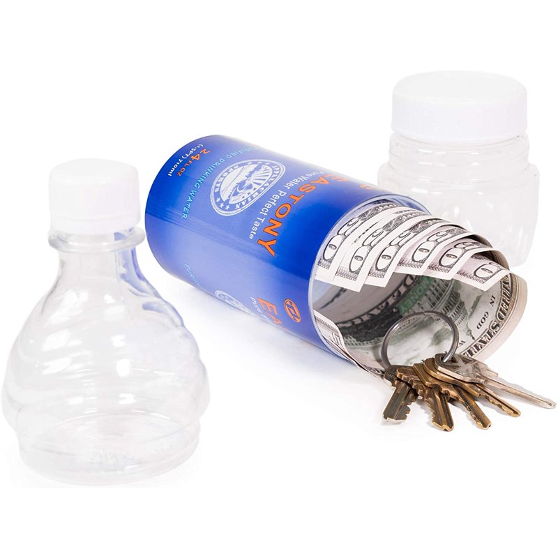 Water Bottle Hidden Safe for Valuables with Multiple Compartments — Discreet Storage for Cards Keys Jewelry Cash