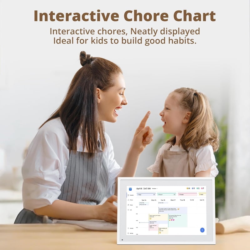 Digital Family Calendar & Photo Frame Touchscreen Planner