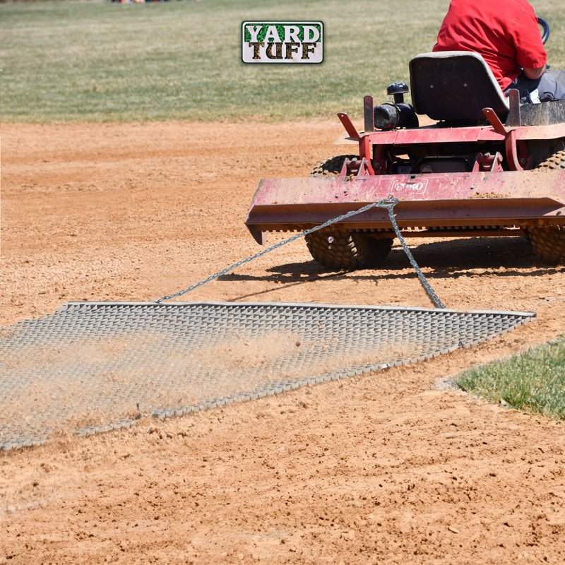 6 ft x 8 ft Zinc Plated Field Leveling Drag Mat for ATV UTV Yard & Infield Smoothing