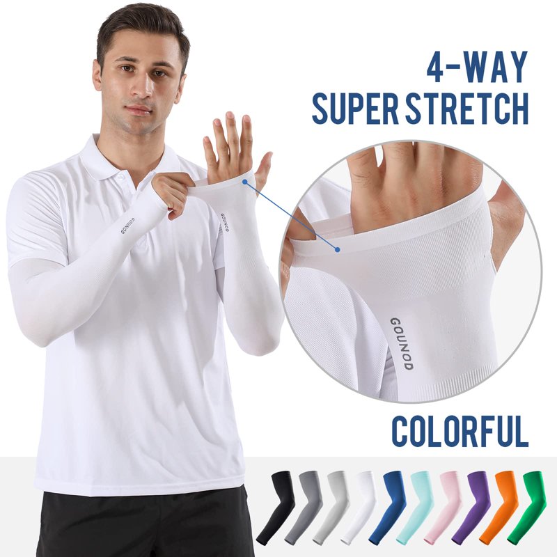 UV Arm Sleeves for Sports & Outdoor Activities - Full Hand Protection, Cooling Fabric