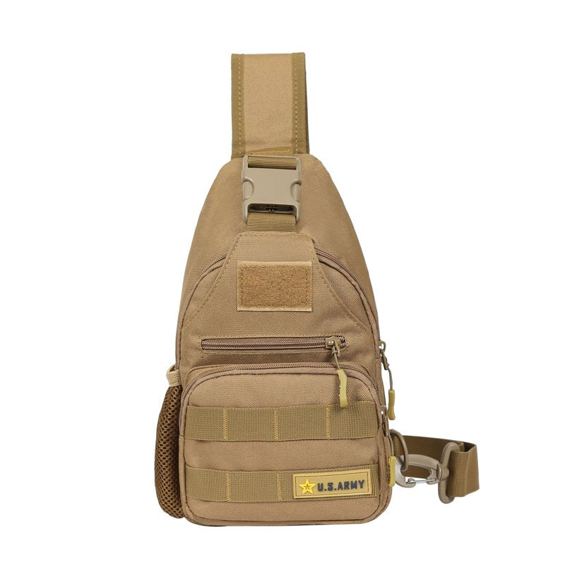 Tactical Sling Bag for Military & Outdoor Use - Water-Resistant, MOLLE Webbing, Multi-Compartment