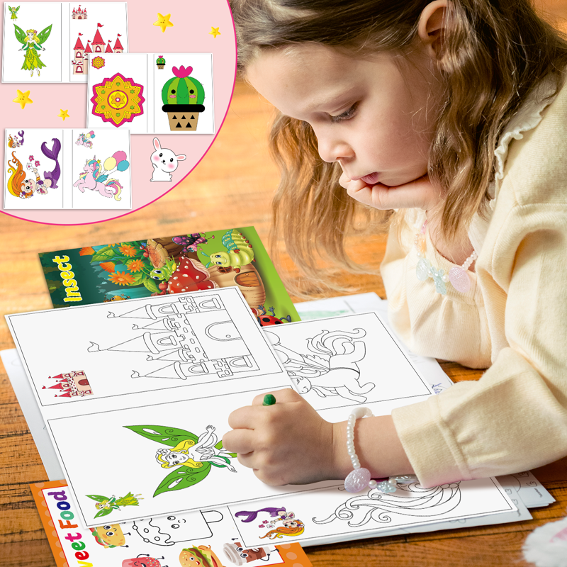 Mini Coloring Books Set for Kids Ages 2-4 - 15 Pack, Party Favors & Activity Books