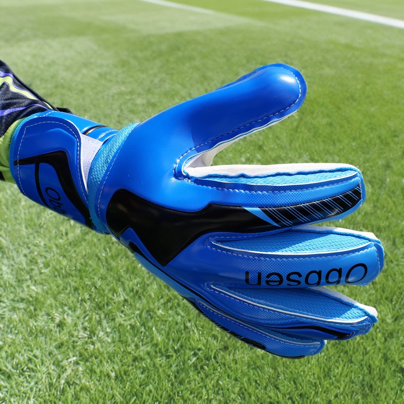 Goalkeeper Gloves for Youth & Adults - Obbsen Finger-Savers Soccer Gloves, 3 Colors, Size 5/6/7/8/9/10, 8 Skyline Blue