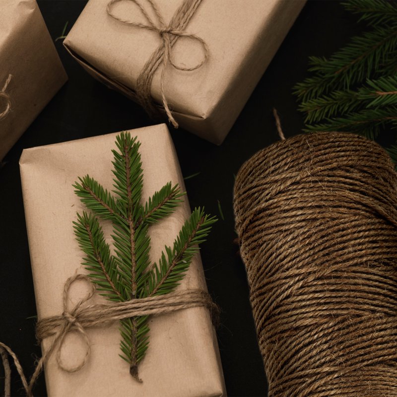 Natural Jute Twine String 98ft x 8mm for Crafts Gift Wrapping & Packaging