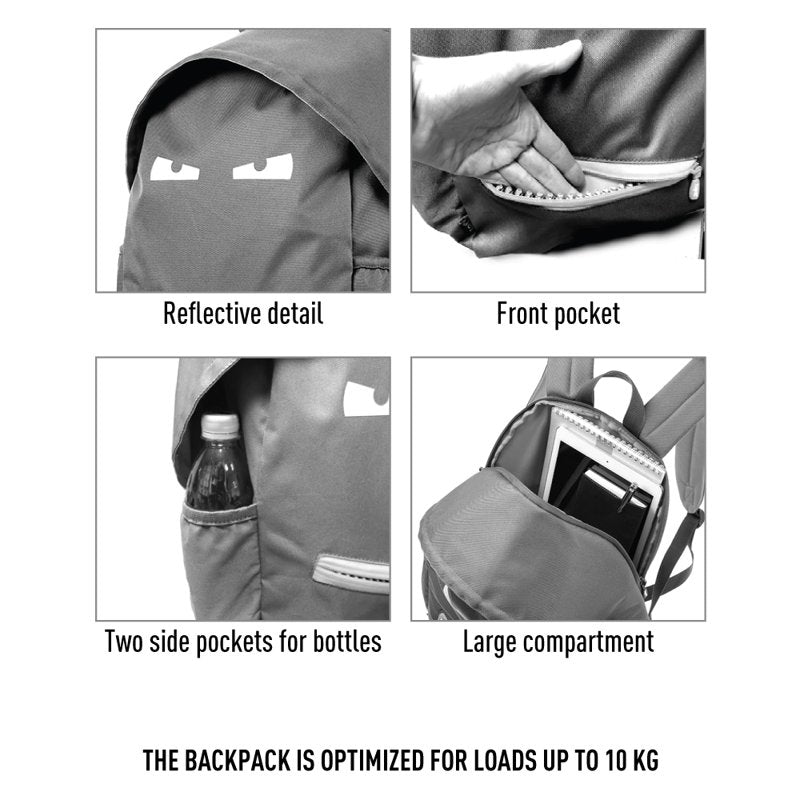 Kids School Backpack with Grillz Design - Lightweight & Durable for Boys & Girls