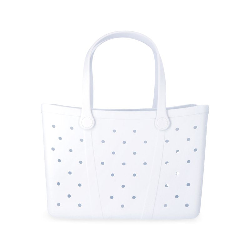 Waterproof EVA Beach Tote Bag for Women - Lightweight, Perforated, Spacious Carryall