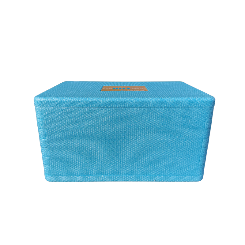 Insulated Cold Shipping Box with Foam Cooler - Reusable & Recyclable, 17 ³⁄₁₆ x 10 ³⁄₁₆ x 8 ¼ Inches