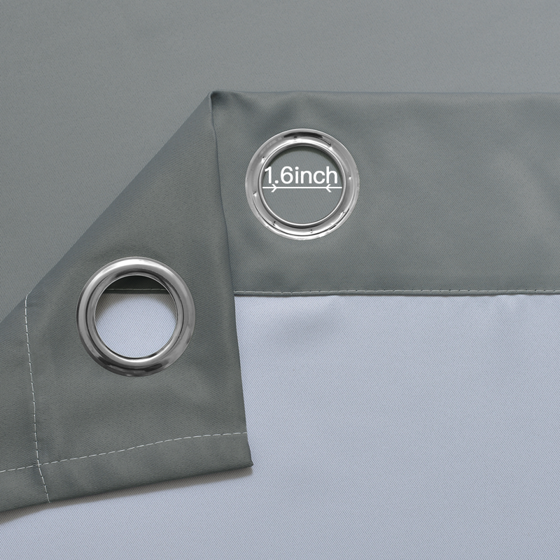 Grommet Light Blocking Ombre Curtains - Room Darkening Window Drapes