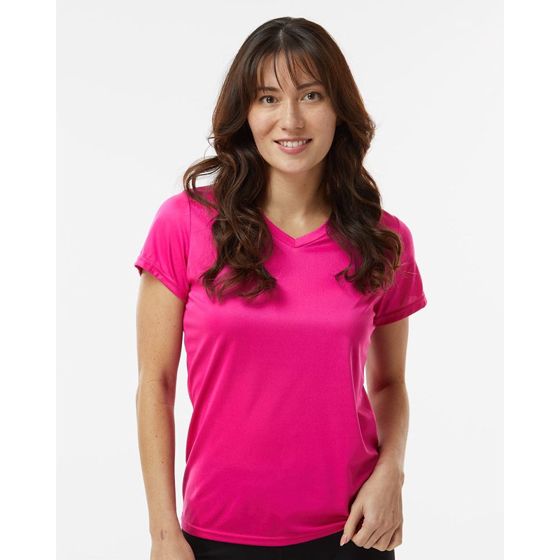 Maroon Augusta Nexgen Women's Wicking V-Neck T-Shirt XL