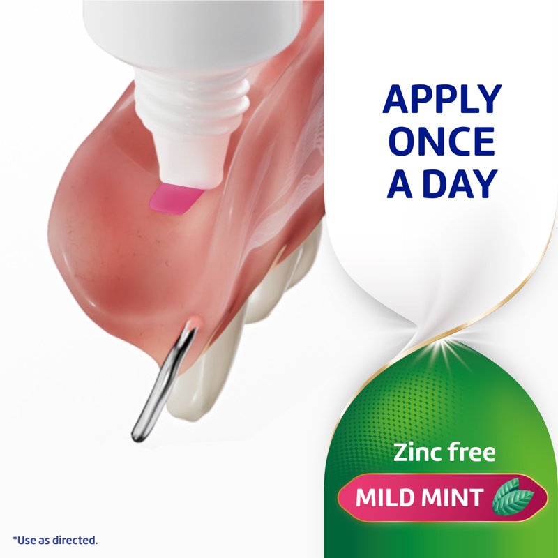 Denture Adhesive Cream Zinc-Free Fresh Mint 2.4Oz - 4 Pack