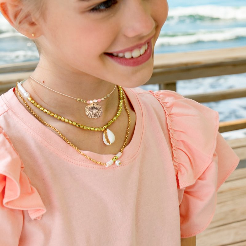 DIY Seashell Jewelry Set for Kids and Teens - Beach-Inspired Accessories Kit