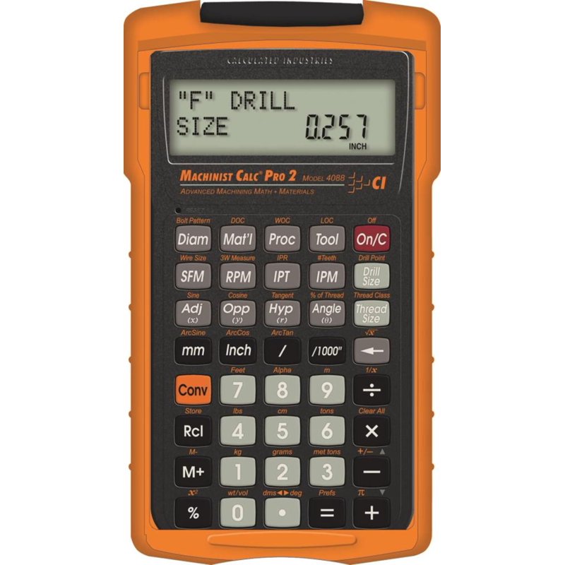 Machinist Calculator Pro 2 Advanced Functions Battery-Powered Handheld Tool