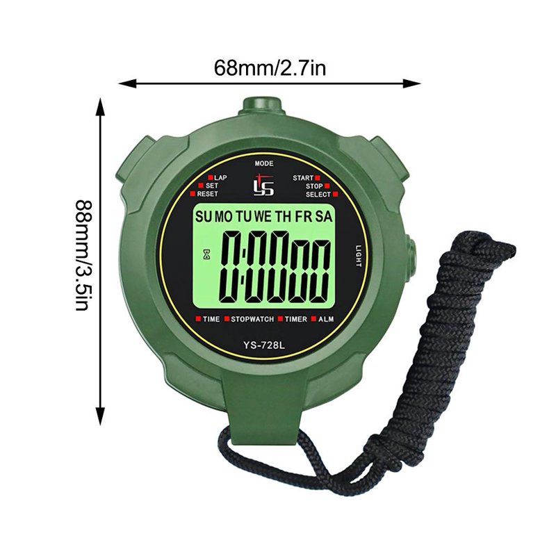 Multifunctional Sports Stopwatch with Countdown Timer and Silent Mode