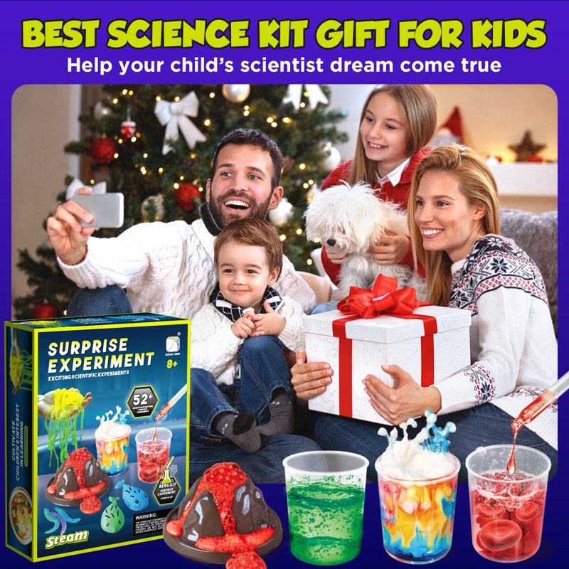 Kids STEM Science Kit with 52+ Experiments Educational Toys for Ages 4-12