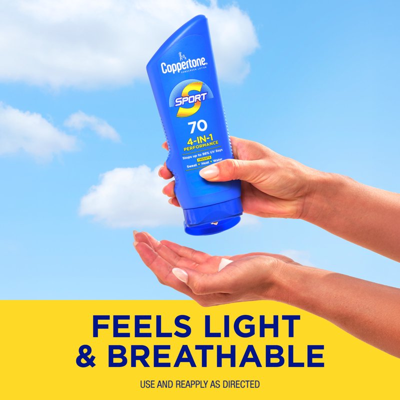 High SPF Waterproof Sunscreen Lotion for Active Outdoor Use - 7 fl oz