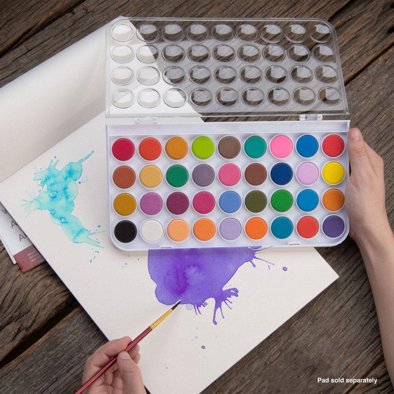 Watercolor Paint Set with 36 Colors and Brush - Art Supplies for Beginners and Artists