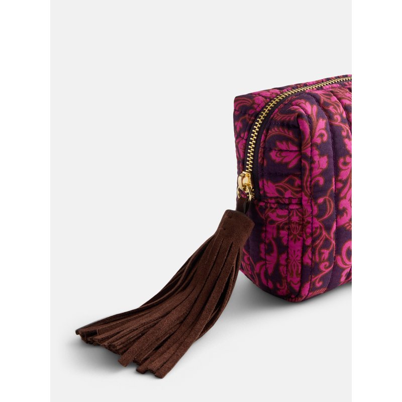 Women's Zip Pouch with Fringe Tassel - Boho Style Travel & Makeup Organizer