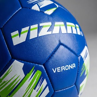 (3 Pack) Vizari Verona Soccer Ball - Sizes 3 4 5 - Durable TPS Shell, Reinforced Bladder - Indoor & Outdoor - Blue/White/Green