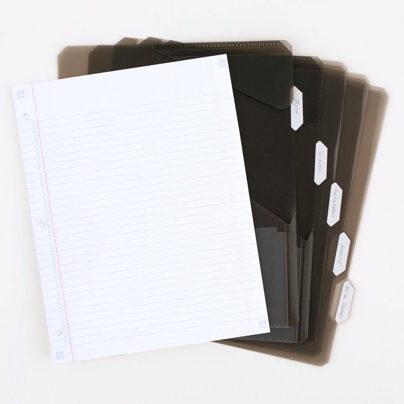 Refillable Notebook with Custom Cover and Study App - 60 Sheets, College Ruled