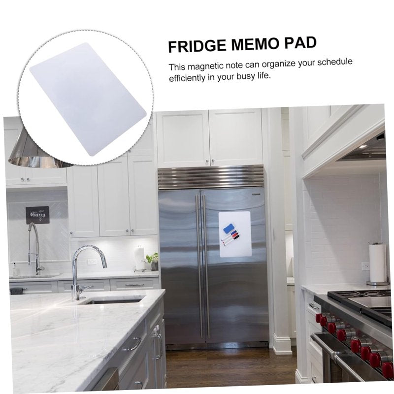 Magnetic Dry Erase Whiteboard for Refrigerator 18x12 Inch, Stain-Resistant Whiteboard Sheet for Kitchen & Office