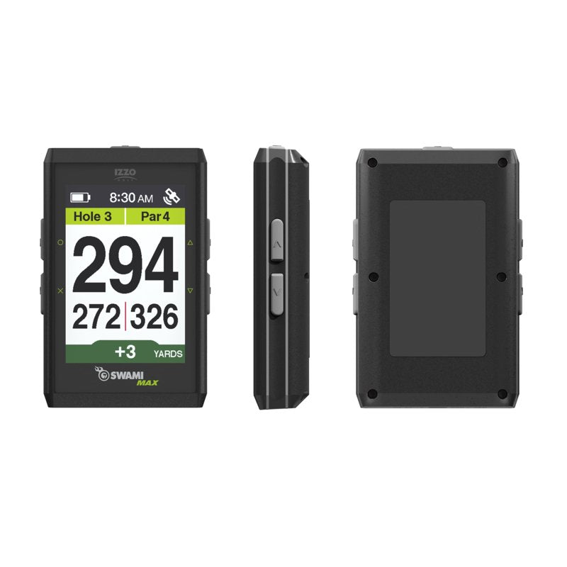 IZZO Swami MAX Golf GPS Rangefinder with 3.5" Color Display & Cart Magnetic Mount