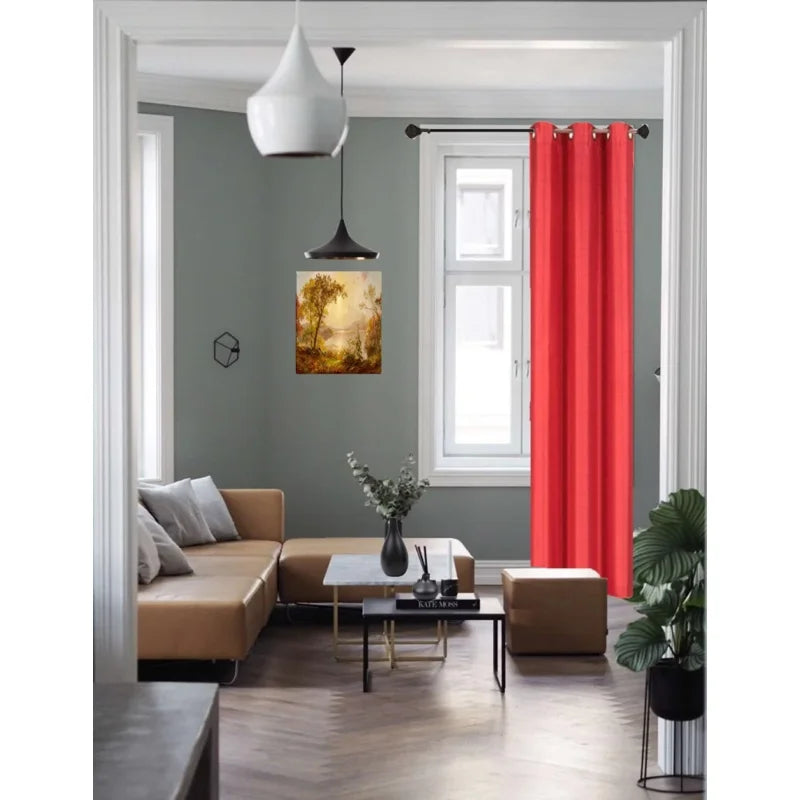 Blackout Window Curtain Drapes Set of 2 - Room Darkening Thermal Grommet Panel