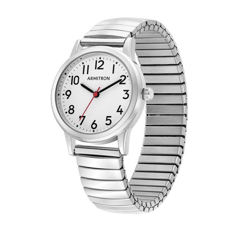 Women's Silver-Tone Expansion Band Wristwatch - Classic Analog Quartz
