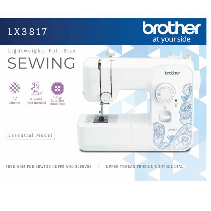 Brother 17-Stitch Mechanical Sewing Machine Portable and Beginner-Friendly