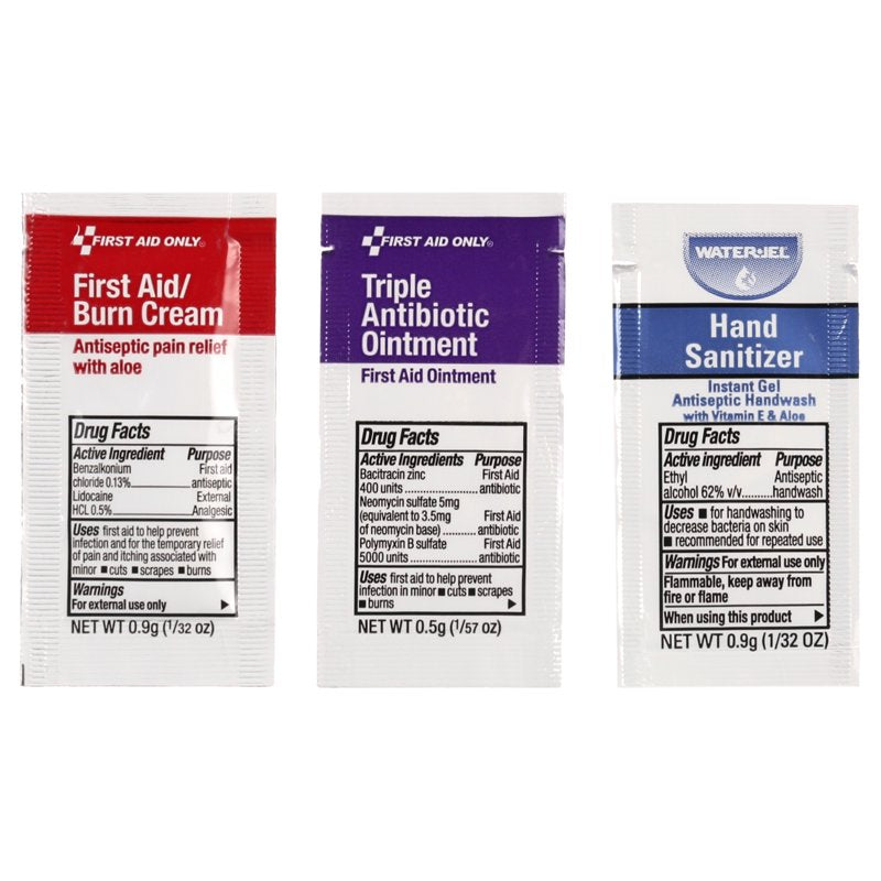 First Aid Kit Refill Pack for OSHA & ANSI Standards - 89 Pieces