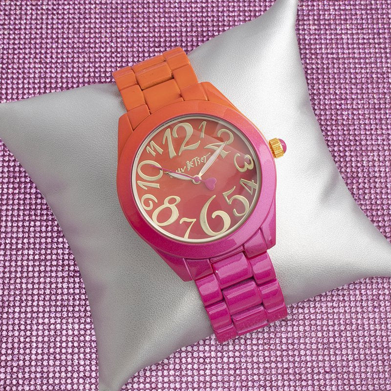 Women’s Gradient Printed Watch with Colorful Dial and Band - Gift-Ready
