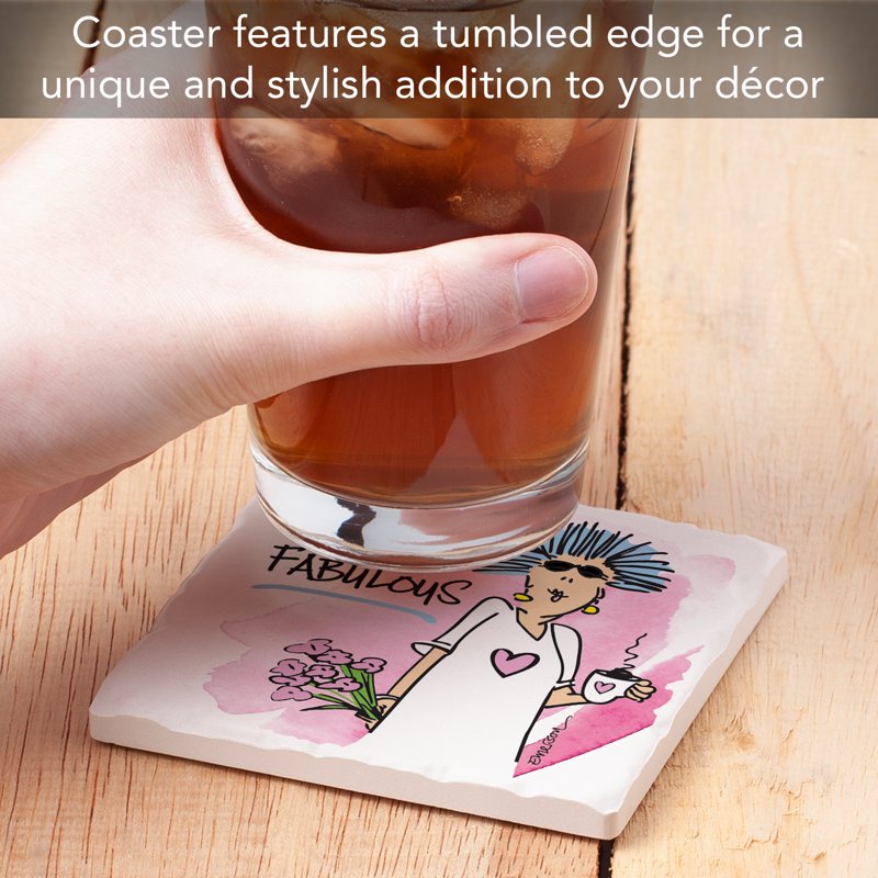 Mature & Fabulous Single Tile Coaster | Thirstystone Absorbent Stone 4" Square