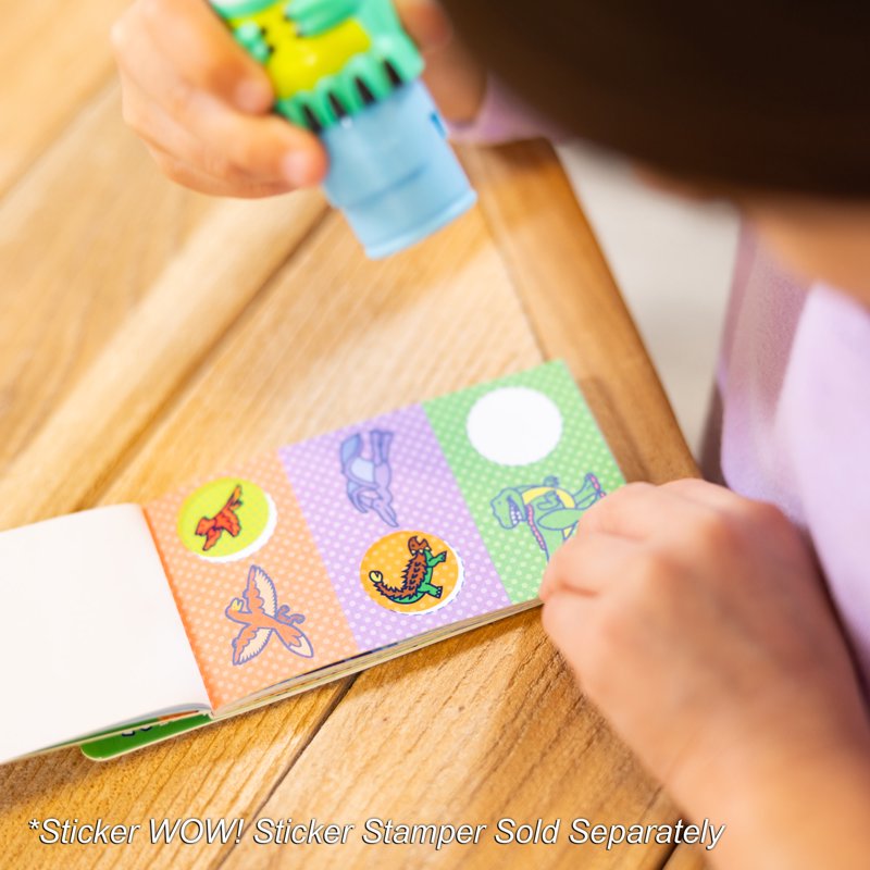 Dinosaur Sticker Activity Pad & 200+ Refill Stickers for Creative Arts & Crafts