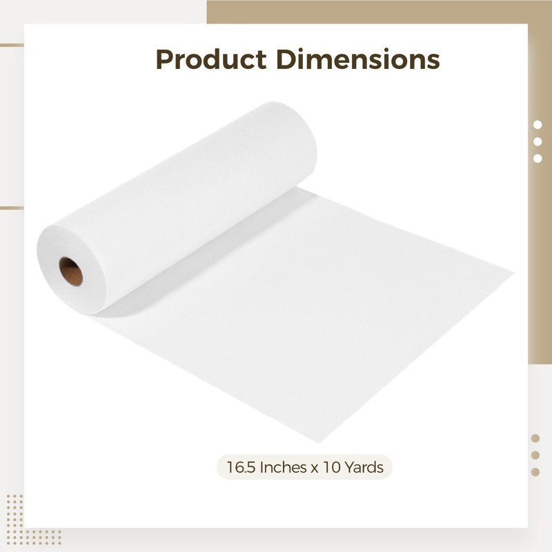 Fusible Interfacing Roll 16.5" x 10 Yards Medium Weight for Sewing Crafts