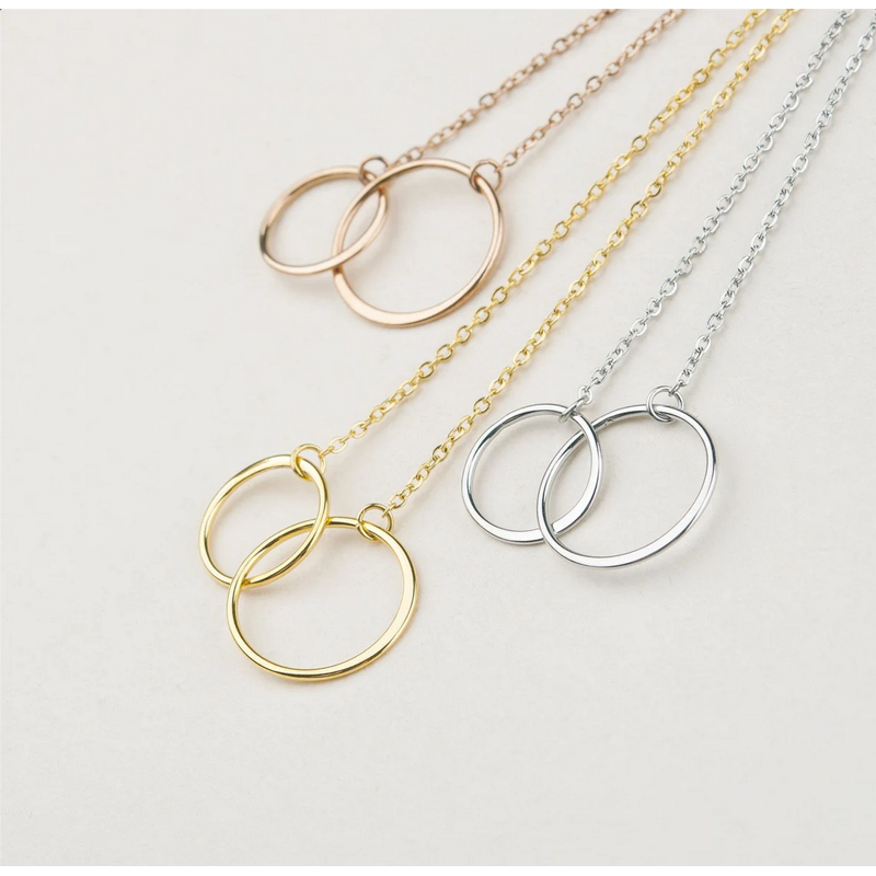 Personalized Mother's Day Necklace with Custom Card - Gold or Silver Gift for Mom