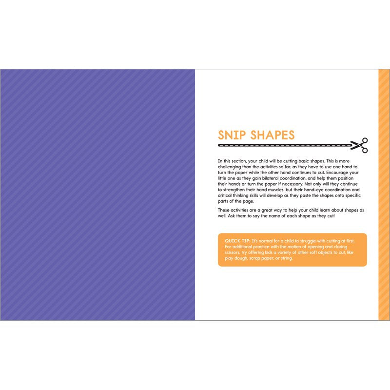 Preschool Scissor Skills Workbook for Kids Ages 3-5 - Cut, Paste & Fine Motor Practice