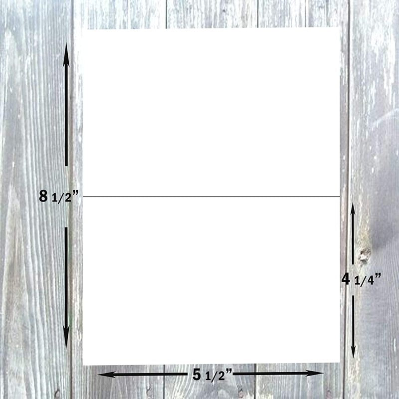 Cream White Cardstock Greeting Cards with Envelopes 4 1/4 x 5 1/2 inches - Heavyweight 80 lb for Invitations & Crafts