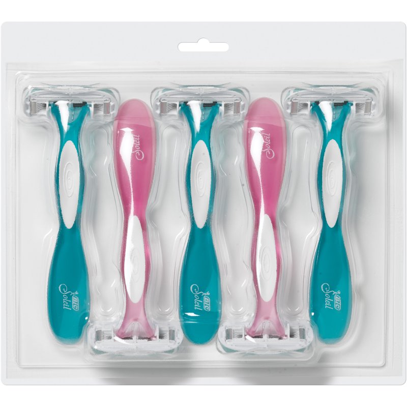 Disposable Women's Razor with Five Blades - Sensitive Skin, 10 Count