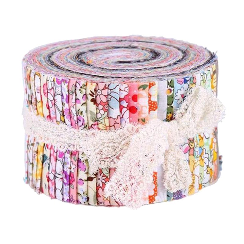 Multicolor Quilting Fabric Strips Set for Sewing & Crafting - 36 Pieces