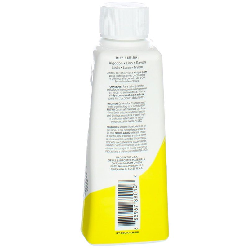 All Purpose Fabric & Clothing Dye - Lemon Yellow, 8 fl oz