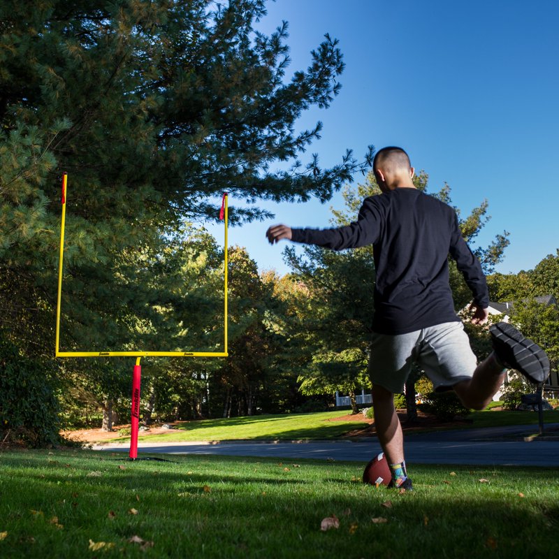 All-Weather Steel Football Goal Post 8.5’ x 5.5’ for Backyard Play