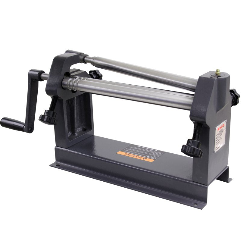 Manual Sheet Metal Roller Machine 12 Inch Capacity for Steel Aluminum Copper