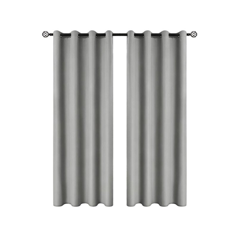 Blackout Grommet Curtain with Thermal Insulation for Bedroom and Living Room