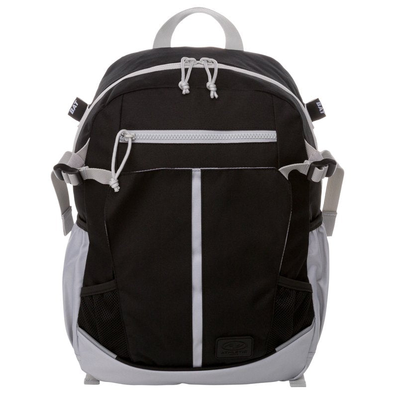 Youth Baseball Equipment Bag 21.5L with Helmet & Bat Pockets - Black