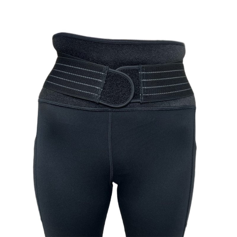 Women's Adjustable Back Support Leggings - 19-inch Compression Tights