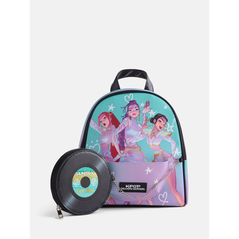 KPop Demon Hunters Women's Mini Backpack with Multicolor Design