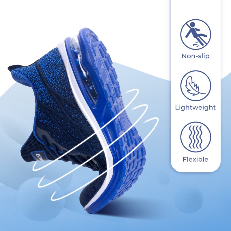 Men's Running Shoes Athletic Sneakers Breathable Non Slip Air Cushion Fitness Sneakers for Workout & Jogging