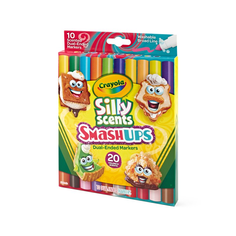 Scented Washable Markers Set - 20 Colors, Broad Line, Kids Art Supplies