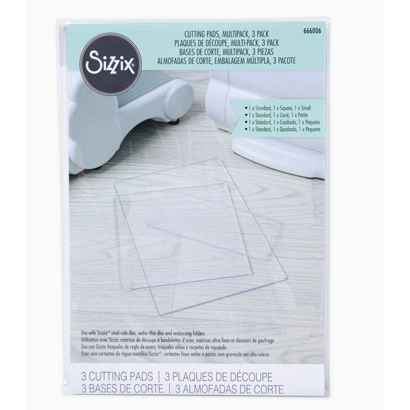 Sizzix Multipack Cutting Pads for Crafting Tools, 3 Sizes, Versatile Pack